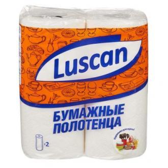 Полотенца бумажные, рулонные, 2 рулона, 2сл, 12,5м, Luscan