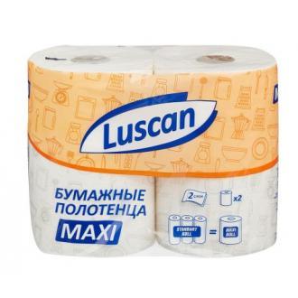 Полотенца бумажные, рулонные, 2 рулона, 2сл, 35м, Maxi, Luscan - фото 1 - id-p110144289