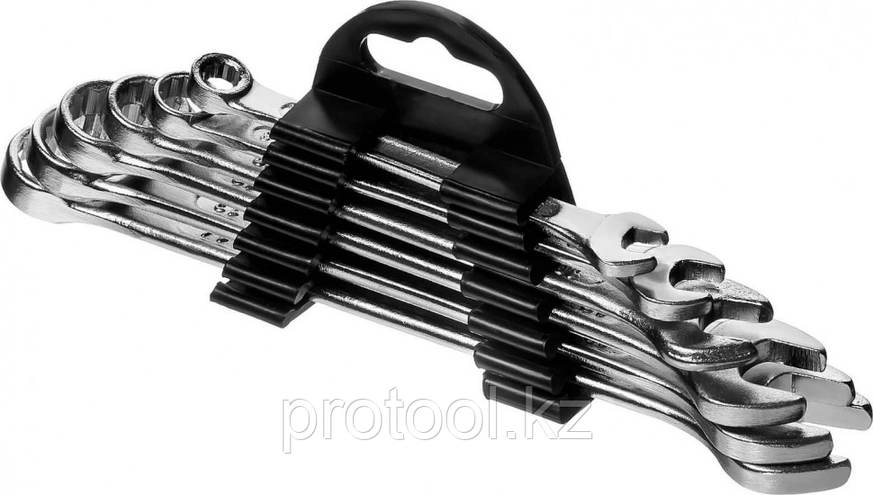 Набор комбинированных гаечных ключей 6 шт, 6 - 14 мм, СИБИН - фото 4 - id-p110144335