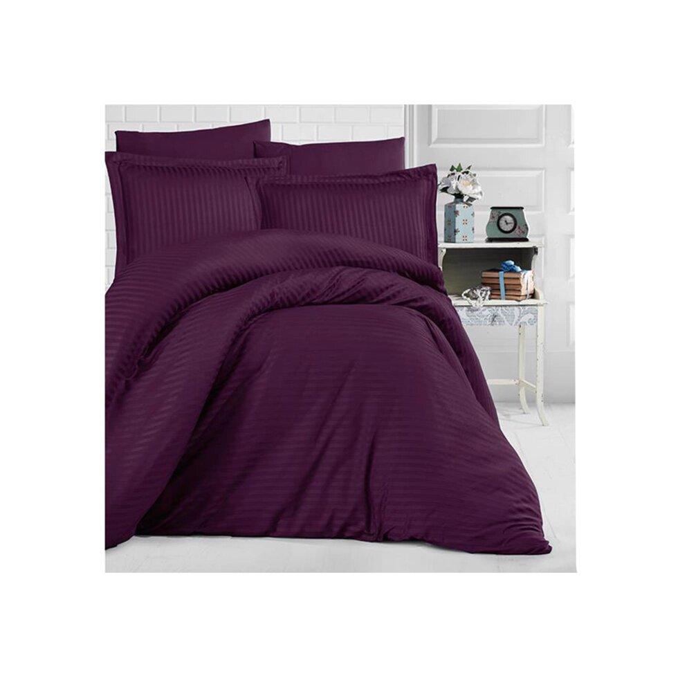 Комплект постельного белья двуспальное VANESSA страйп-сатин purple - фото 1 - id-p110145608