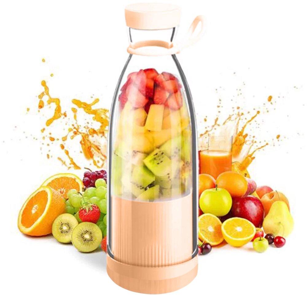 Портативный блендер-бутылка Mini juice, Wellamart A-578 Beige - фото 1 - id-p110145832