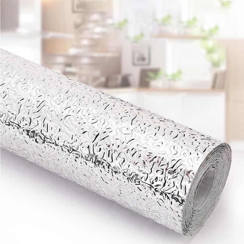 Алюминиевая самоклеющаяся пленка - Защита от брызг для дома 40*500см - фото 2 - id-p110146226