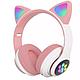 Наушники беспроводные со светящимися ушками Cat Ear P33M розовый - фото 1 - id-p110147089