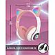 Наушники беспроводные со светящимися ушками Cat Ear P33M розовый - фото 2 - id-p110147089