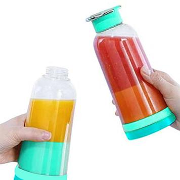 Портативный блендер - бутылка Mini-Juice Wellamart Z-686. Зеленый