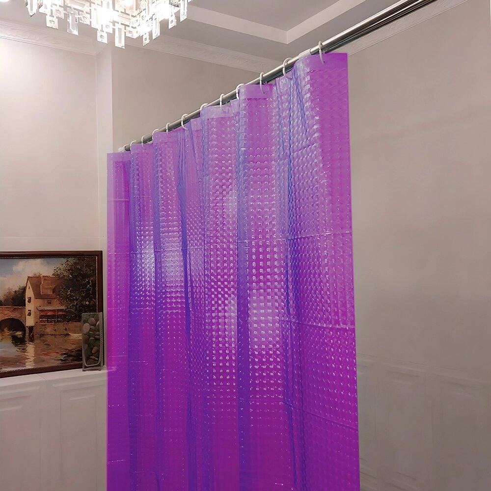 Штора для ванной "3D Ocean" Lilac 180х200 см Wellamart 5184 - фото 1 - id-p110147498