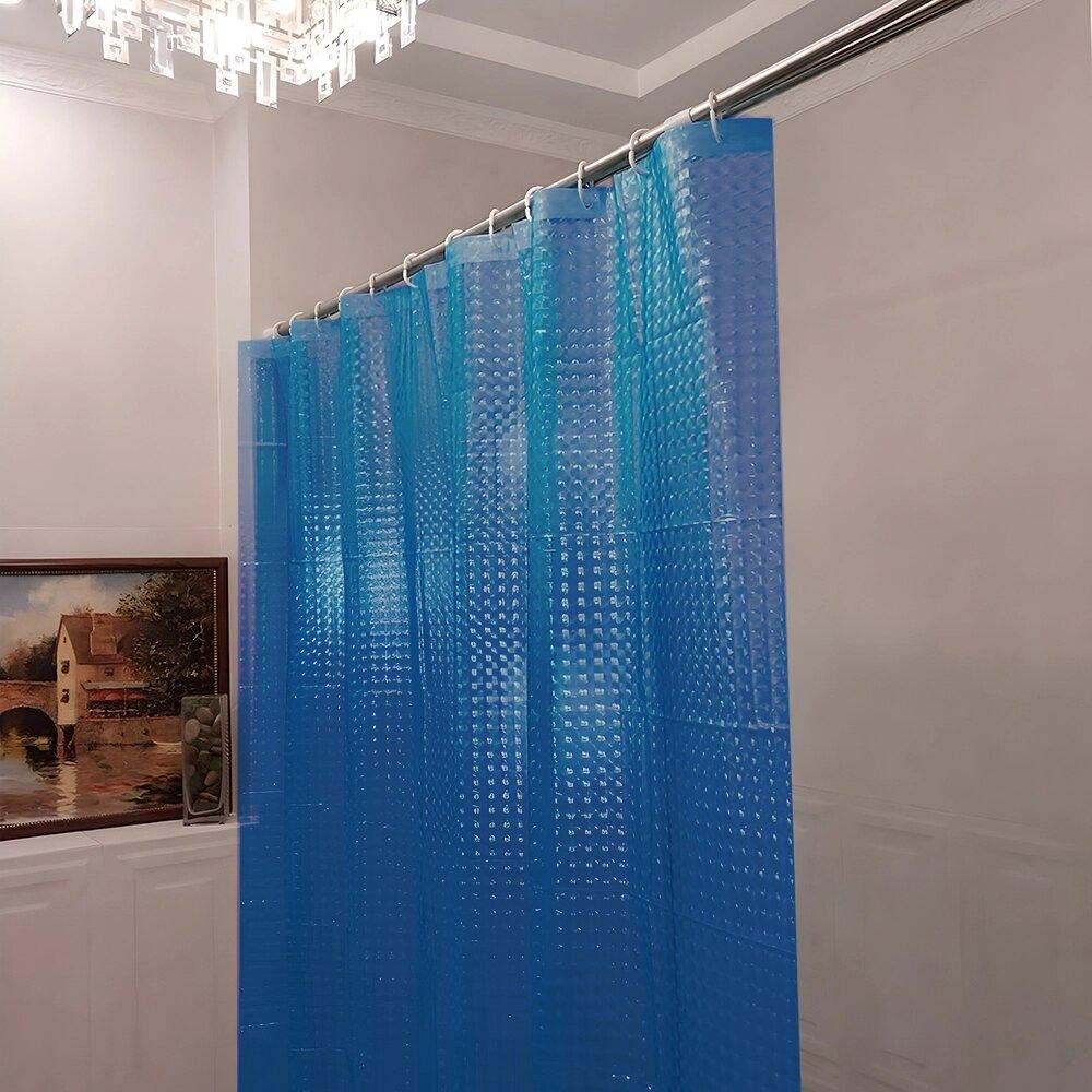 Штора для ванной "3D Ocean" Blue 180х200 см Wellamart 5187 - фото 1 - id-p110147501