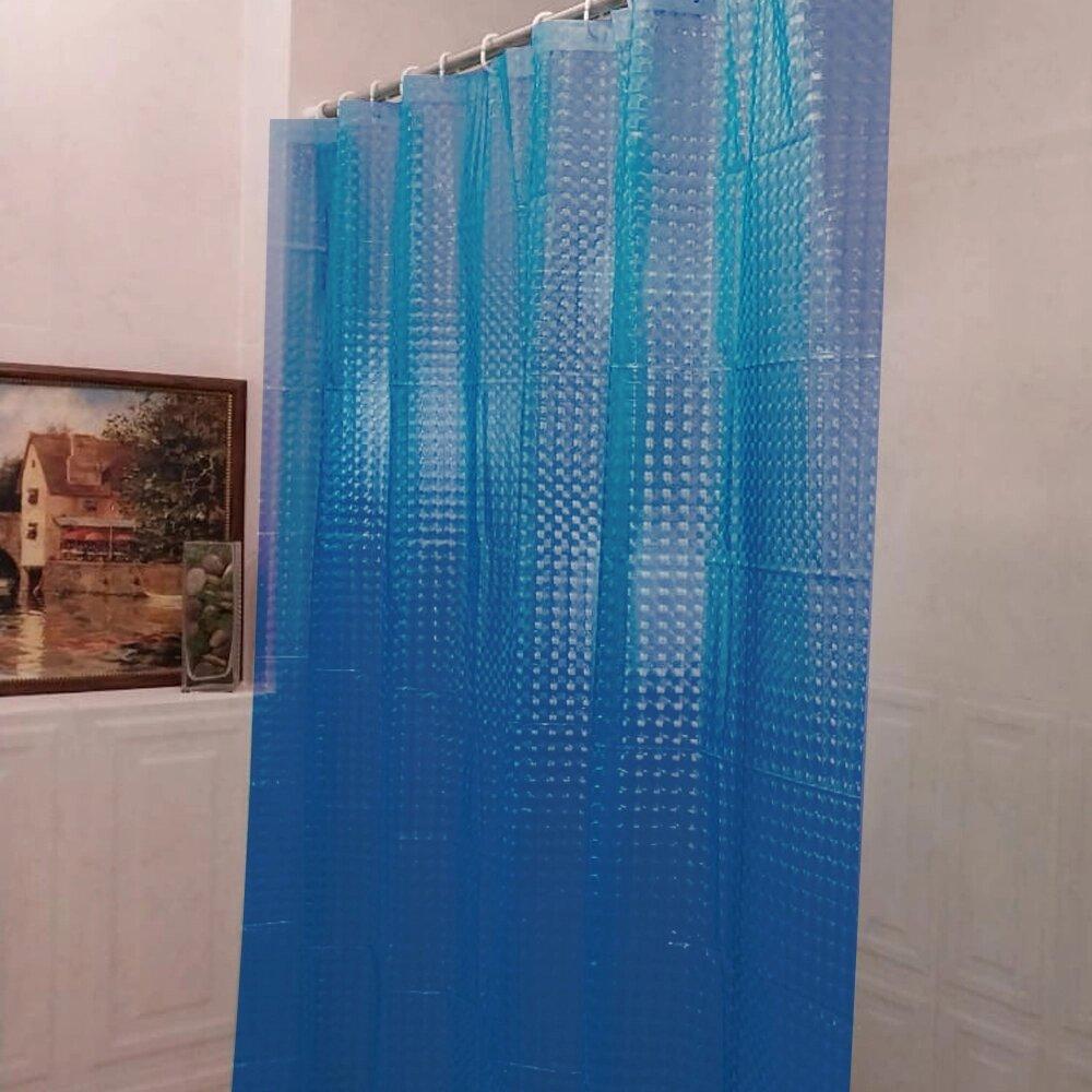 Ваннаға арналған перде "3D Ocean" Blue 180х240 см Wellamart 5188 - фото 2 - id-p110147502