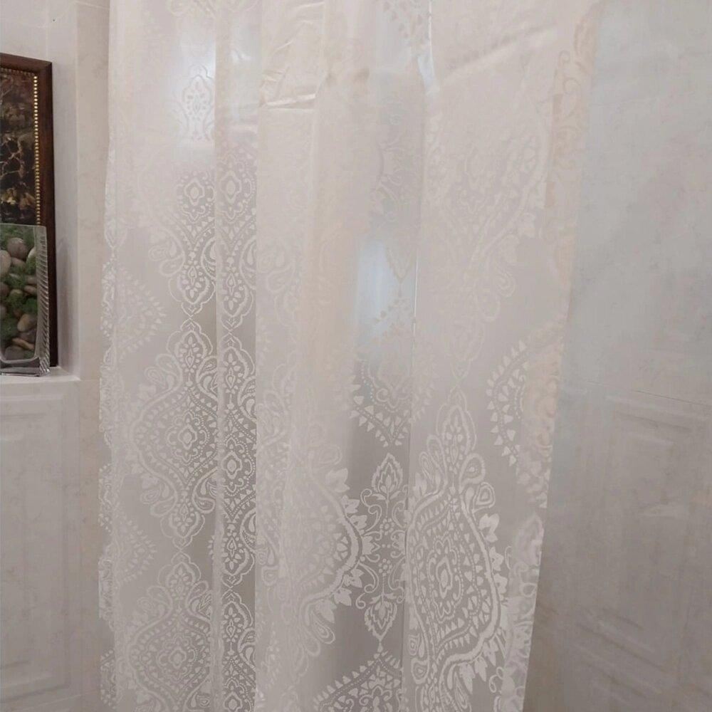 Штора для ванной "Pattern Shower" White 180х200 см Wellamart 5187 - фото 2 - id-p110147504