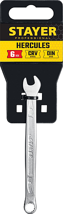 Комбинированный гаечный ключ 6 мм, STAYER HERCULES, фото 2