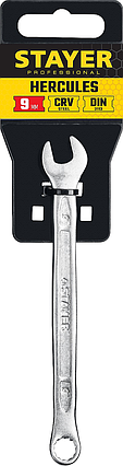 Комбинированный гаечный ключ 9 мм, STAYER HERCULES, фото 2