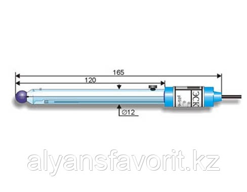 Электрод комбинированный ЭСК-10601/7 (стеклянный)  (кабель К 80.7)