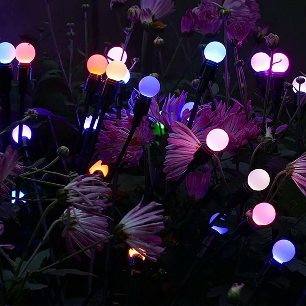 Садовый светильник "Светлячок" Разноцветный 2шт 6 ламп A-677 - фото 2 - id-p110148355