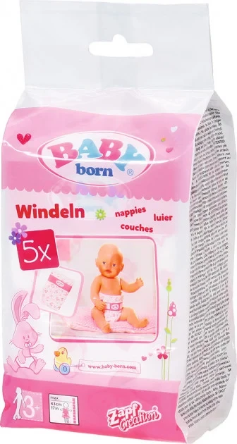 Игрушка BABY born Подгузники (5 шт.)