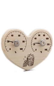 Термо-Гигрометр д/сауны (ДБ) сердечко - фото 1 - id-p110149027