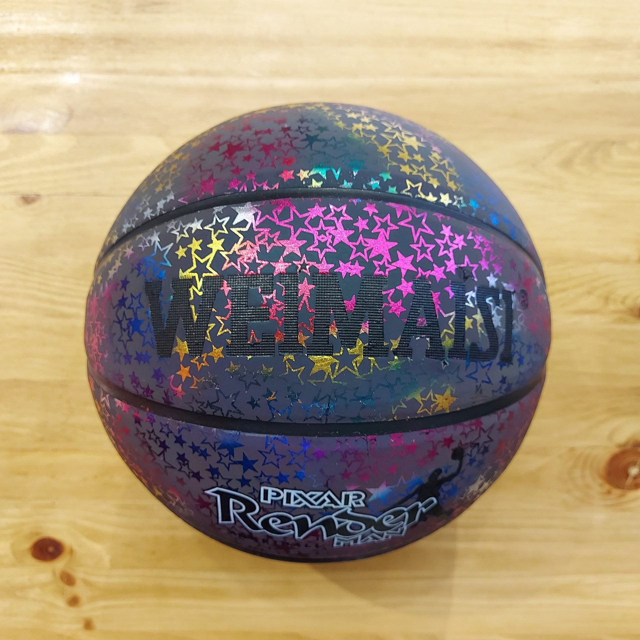 Светоотражающий Баскетбольный мяч "WeiMaisi". Размер 7. Уличный и зальный.