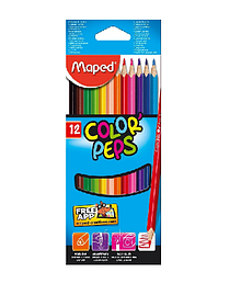 Цветные карандаши Maped треугольные 12 шт
