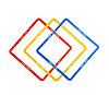 Кольца шестигранные, спортивные барьеры (6 шт) Yellow, фото 2
