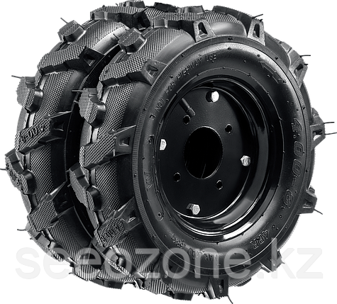 Набор колес пневматических для мотоблоков Зубр, 4.00-8, 2шт., серия "Мастер" (707106-1), фото 1