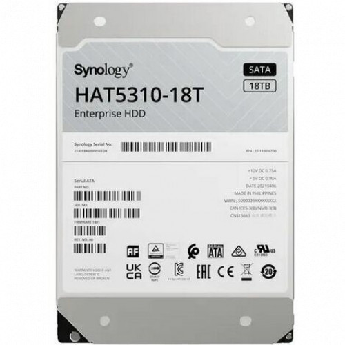 Synology Жесткий диск HDD HAT5310 18TB опция для системы хранения данных схд (HAT5310-18T) - фото 2 - id-p110152592