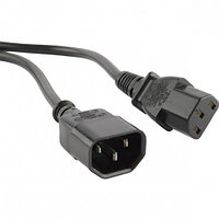 Hyperline PWC-IEC13-IEC14-1.8-BK кабель питания (PWC-IEC13-IEC14-1.8-BK)
