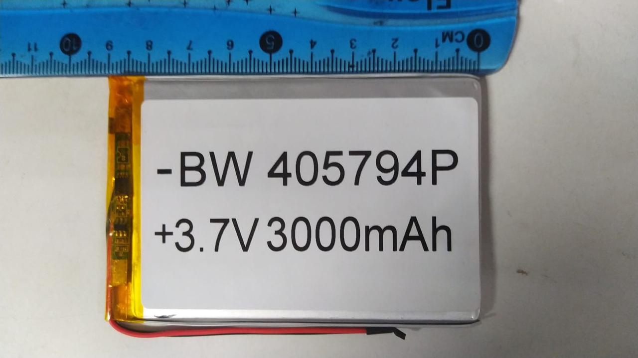 Литий-полимерный аккумулятор BW405794P (90X59X4mm) 3,7V 3000 mAh - фото 2 - id-p110153060
