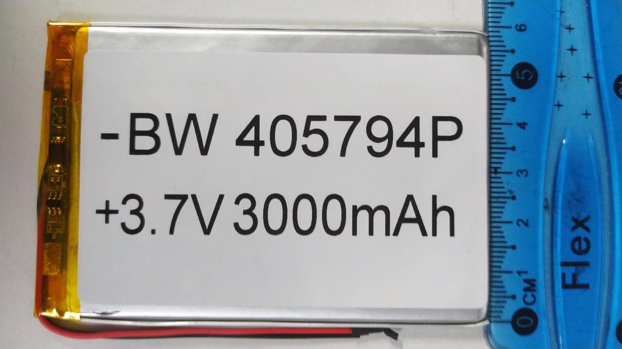 Литий-полимерный аккумулятор BW405794P (90X59X4mm) 3,7V 3000 mAh - фото 3 - id-p110153060