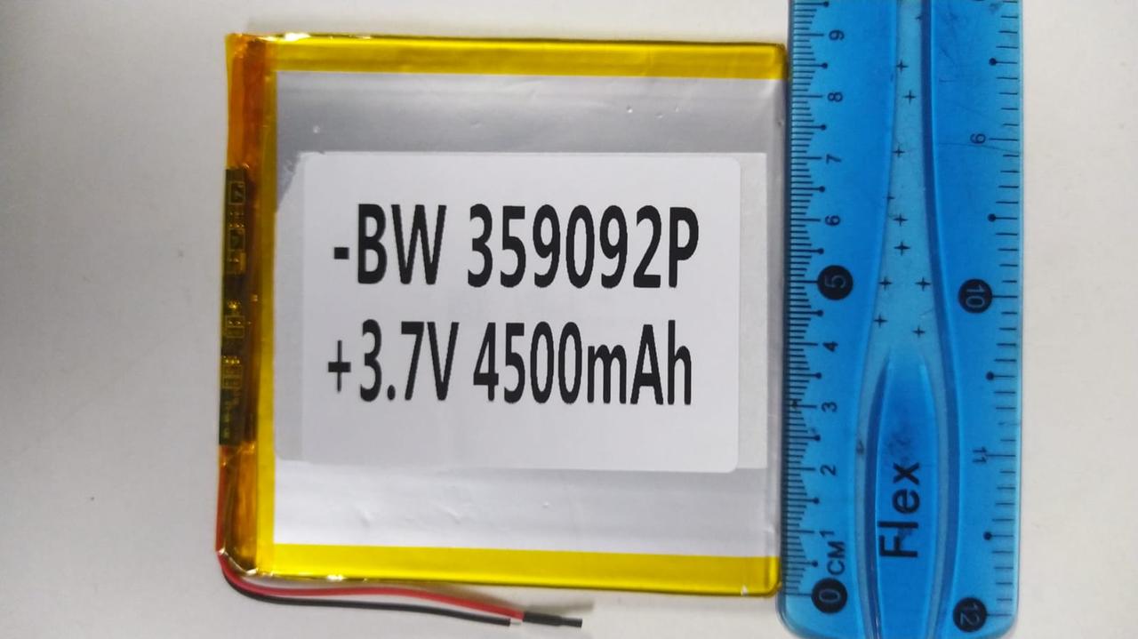 Литий-полимерный аккумулятор BW359092P (92X90X3.5mm) 3,7V 4500 mAh - фото 3 - id-p110154451