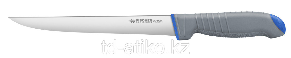 Нож жиловочный клинок с узким лезвием 20 см - синий - за штуку (78012-20B) - фото 1 - id-p110154368