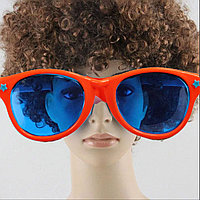 Большие карнавальные очки (с оранжевой оправой)