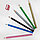 Набор цветных карандашей 6 шт трехгранные большие Color Pencils + точилка, фото 2