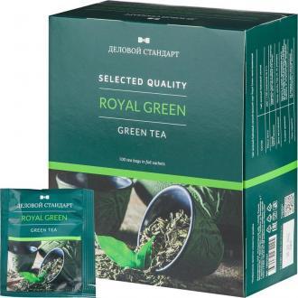 Чай зеленый Royal Green tea, 100х1,5г, пакетированный, Деловой Стандарт