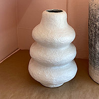 Напольная ваза Рельеф бежевая 50 см