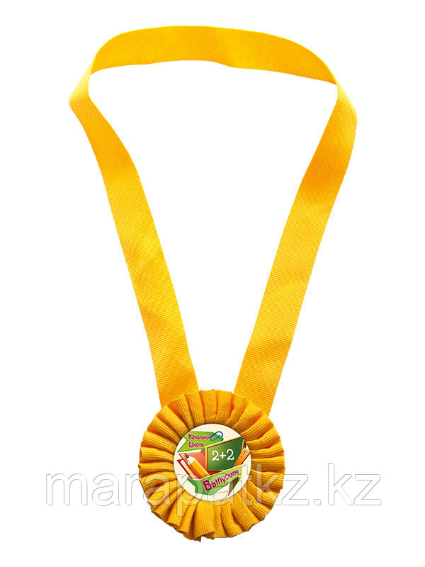 Розетка наградная из ленты - PS1710-желт