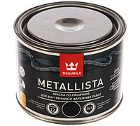 Краска по ржавчине METALLISTA молотковая черная гл 0,4л