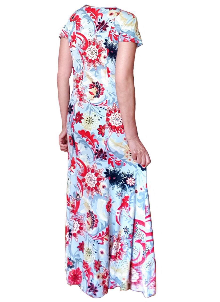 Повседневное Женское Летнее Платье Гаде с Цветочным Принтом - фото 3 - id-p100416140