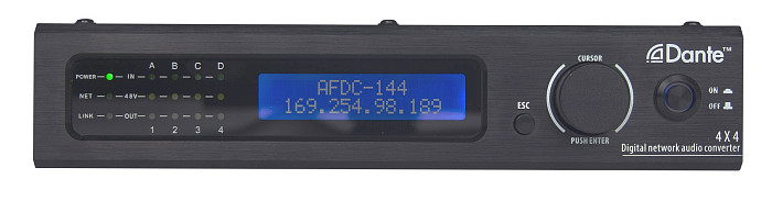 AFDC-144 Сетевой аудиоконвертер Dante - фото 1 - id-p110159276