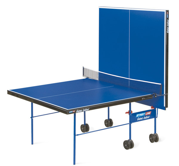 Теннисный стол Start Line Game Indoor BLUE с сеткой - фото 4 - id-p110159406