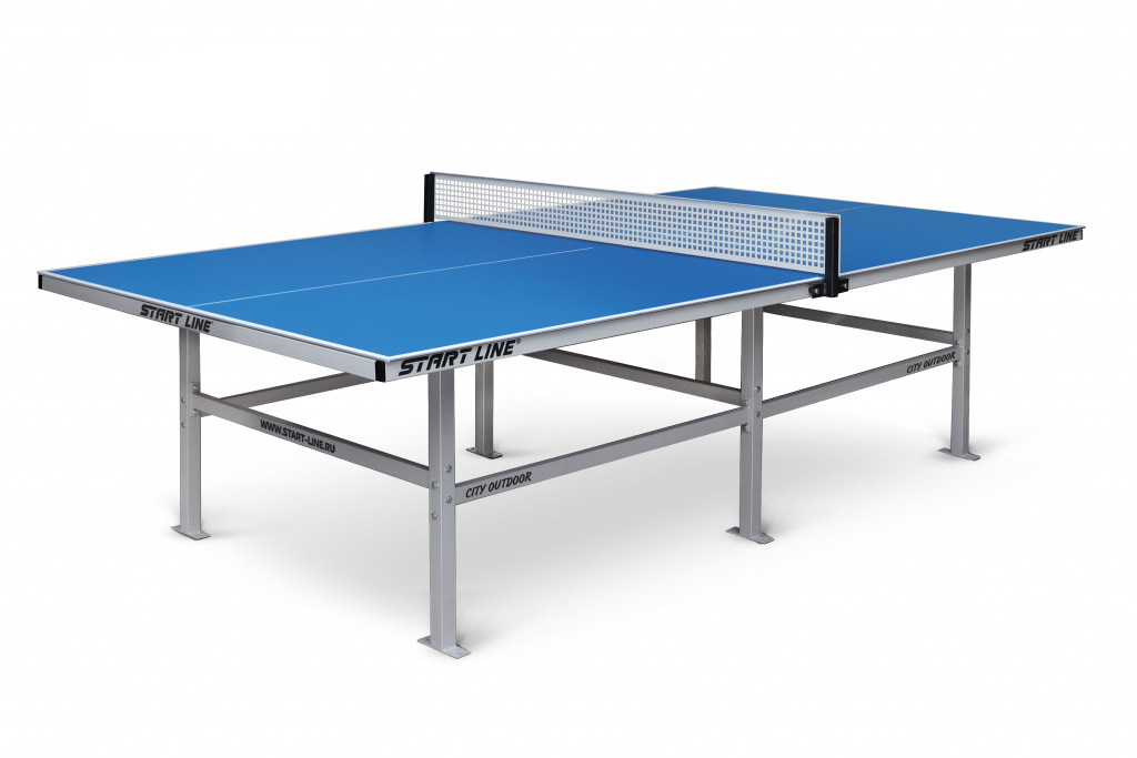 Влагостойкий теннисный стол Start Line City Outdoor Blue - фото 1 - id-p110159411