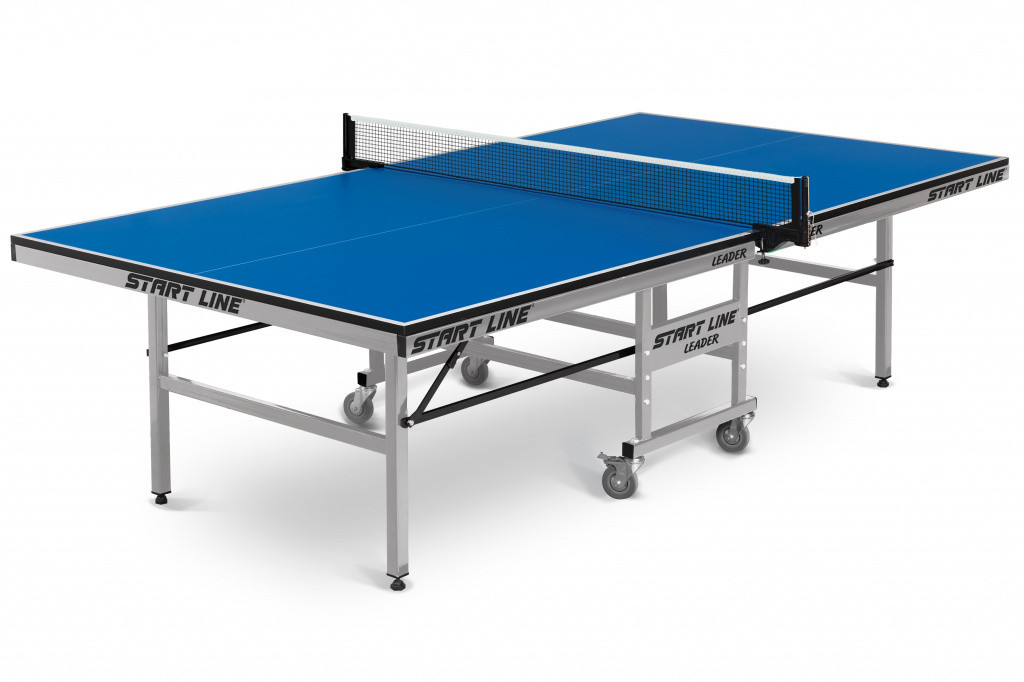Теннисный стол Start Line Leader 22 мм, BLUE (без сетки) - фото 1 - id-p110159413