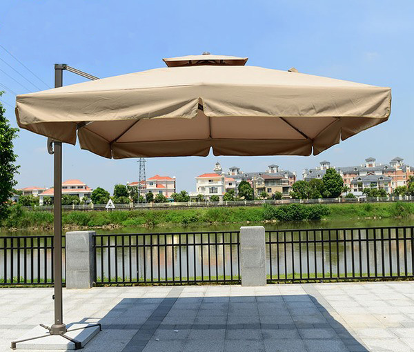 Зонт квадратный "Комфорт" с вентиляцией (2,5х2,5м), бежевый - фото 2 - id-p110159531