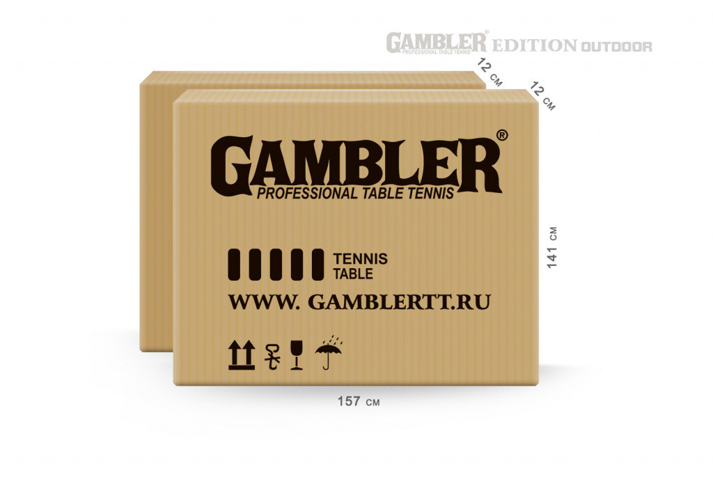 Теннисный стол Gambler EDITION Outdoor blue (США) - фото 9 - id-p110160598