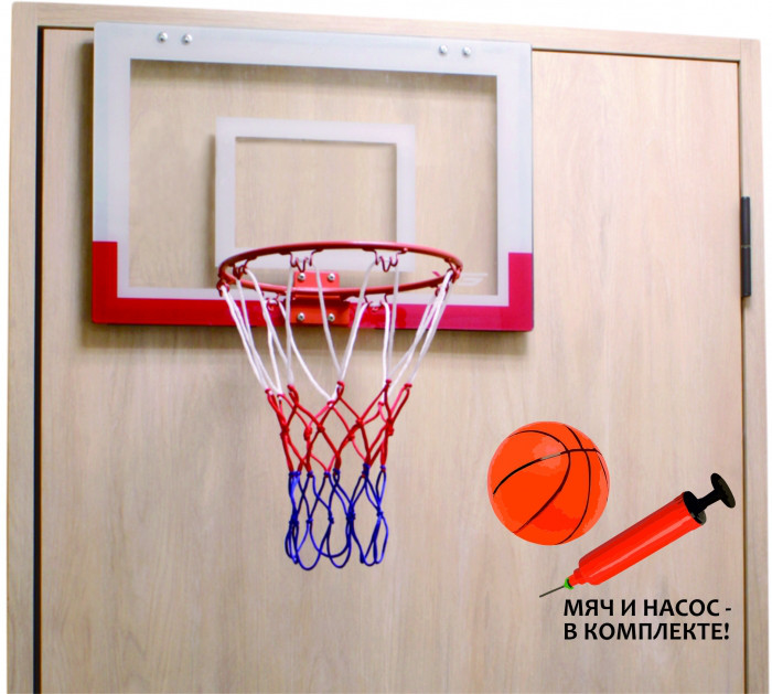 Баскетбольный щит мини с мячом и насосом - фото 1 - id-p110159645