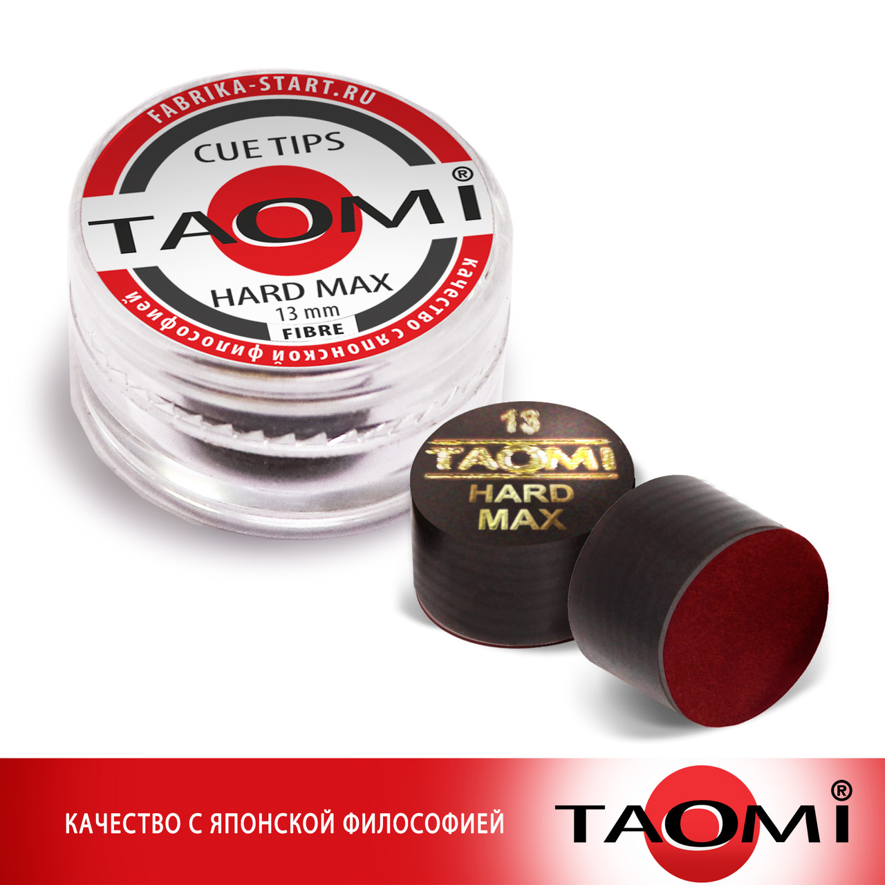 Наклейка на кий Taomi HARD MAX 13 мм фибра - фото 4 - id-p110160668