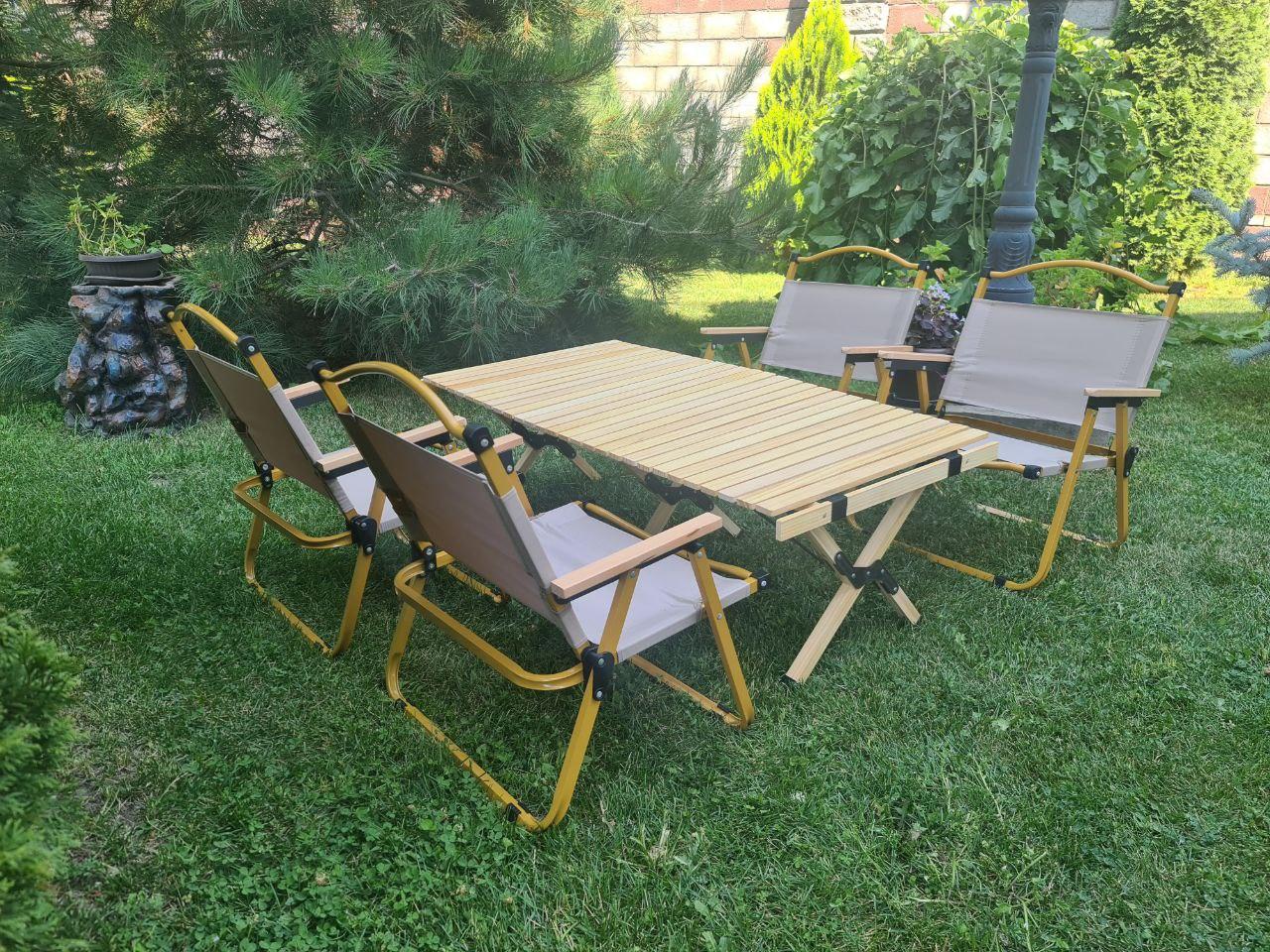 Стол с 4 стульями для пикника "Summer" AW-71-022 - фото 2 - id-p110160771