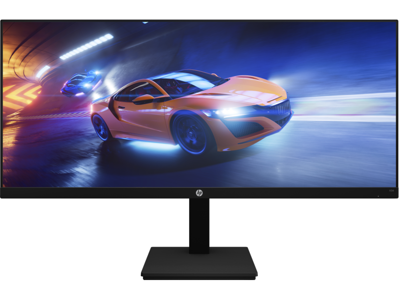 HP 2V7W6AA Монитор игровой X34 Gaming UWQHD 34" IPS, 21:9, 165Hz, 400cd/m2, H178°/V178°, 1ms, HDMI, DP, Black - фото 1 - id-p110161044