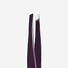 Пинцет для бровей Staleks TE-11/4v (узкие скошенные кромки), фиолетовый, фото 3