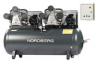 Сверхпроизводительный поршневой компрессор NORDBERG NCP500/1900 380В, ресивер 500л, 1900л/мин