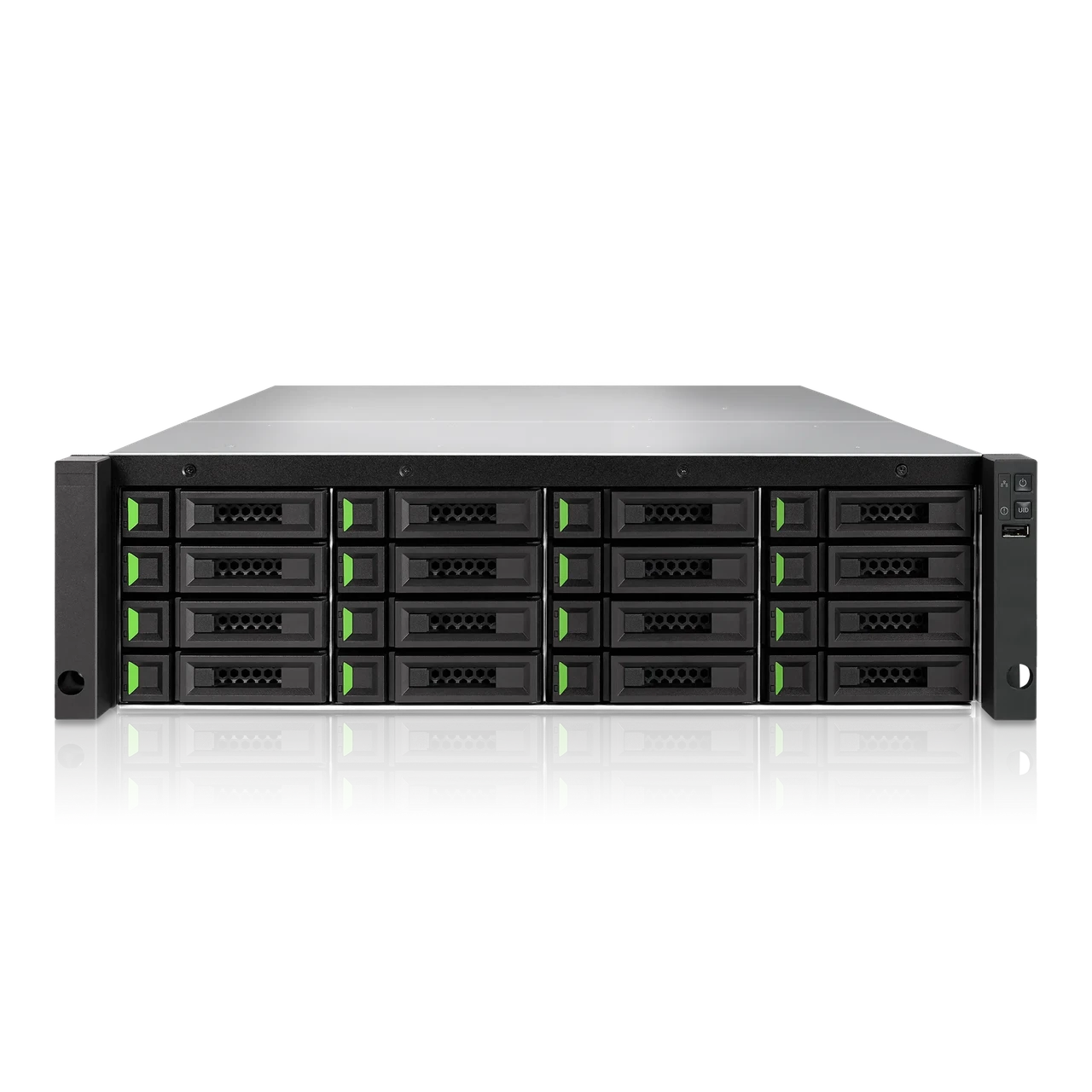 Система хранения данных 3U, 16x 3.5" SAS/SATA до 320TB, 4x DDR4 до 128GB, Intel® Xeon® 4-core XN8016D QSAN