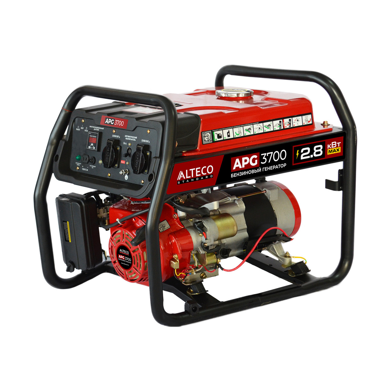 Бензиновый генератор ALTECO APG 3700 (N) 26612 (2.8 кВт, 220 В, ручной старт, бак 15 л)